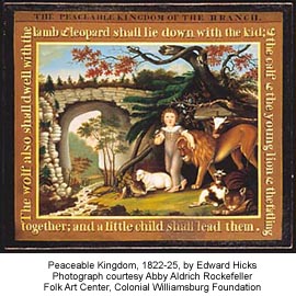 270x270 The Kingdoms Of Edward Hicks The Folk Art Society Of America - Peaceable Kingdom Painting