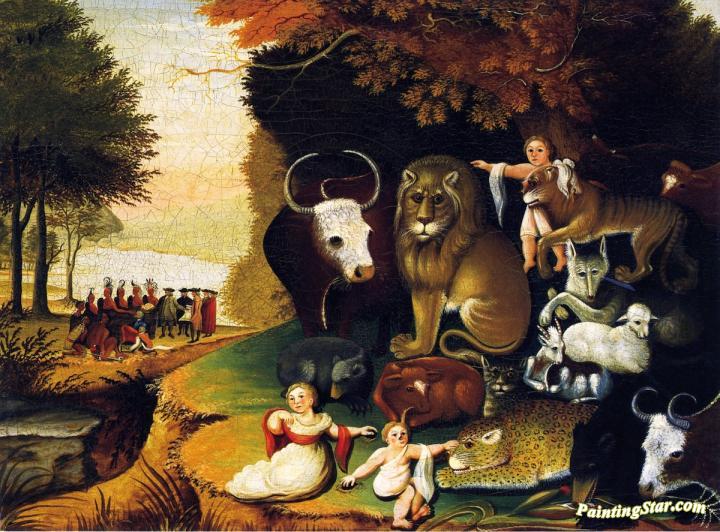 720x532 The Peaceable Kingdom Artwork By Edward Hicks Oil Painting Amp Art - Peaceable Kingdom Painting