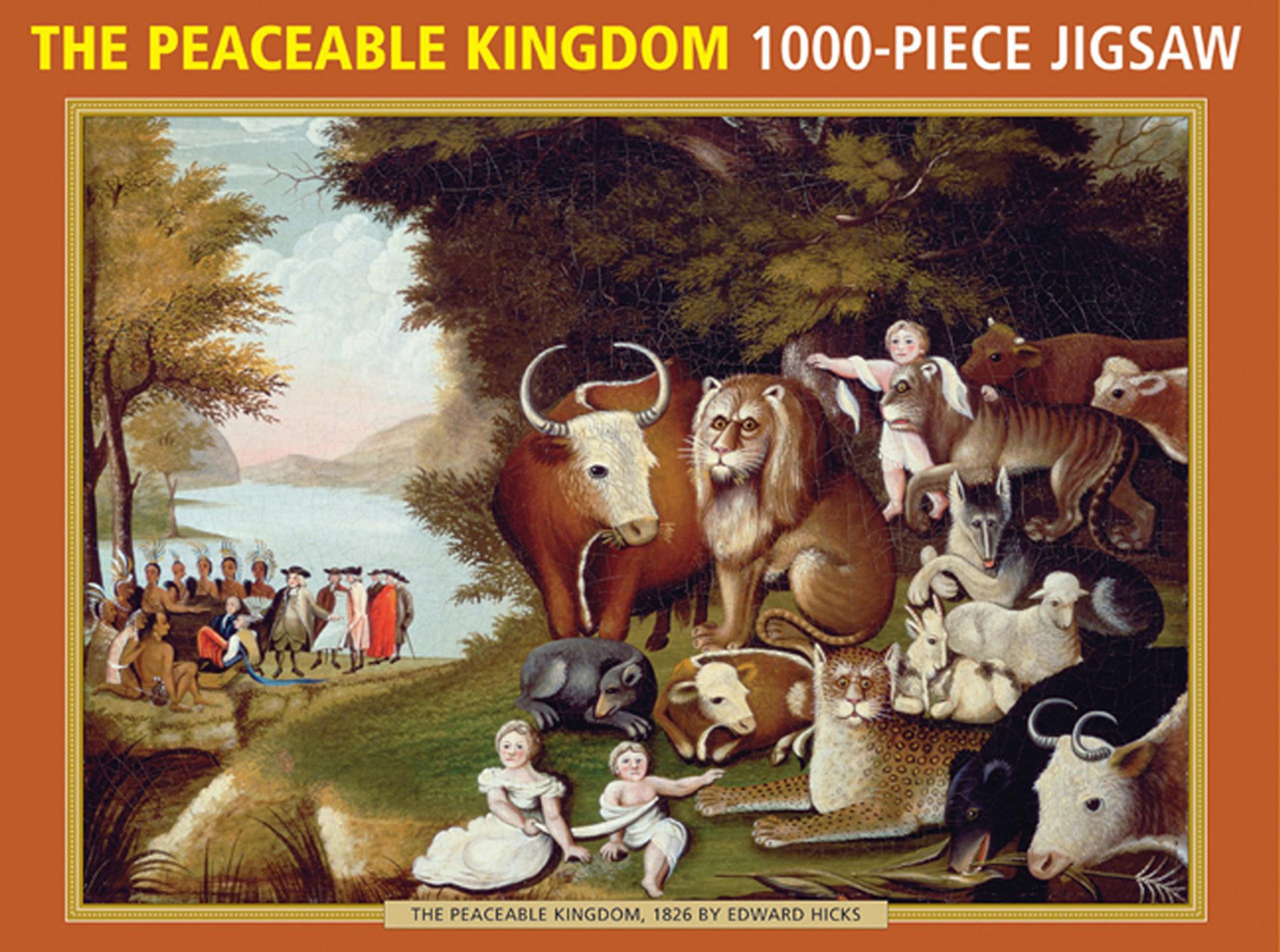 2560x1905 The Peaceable Kingdom By Edward Hicks 1000 Piece Puzzle Peony - Peaceable Kingdom Painting
