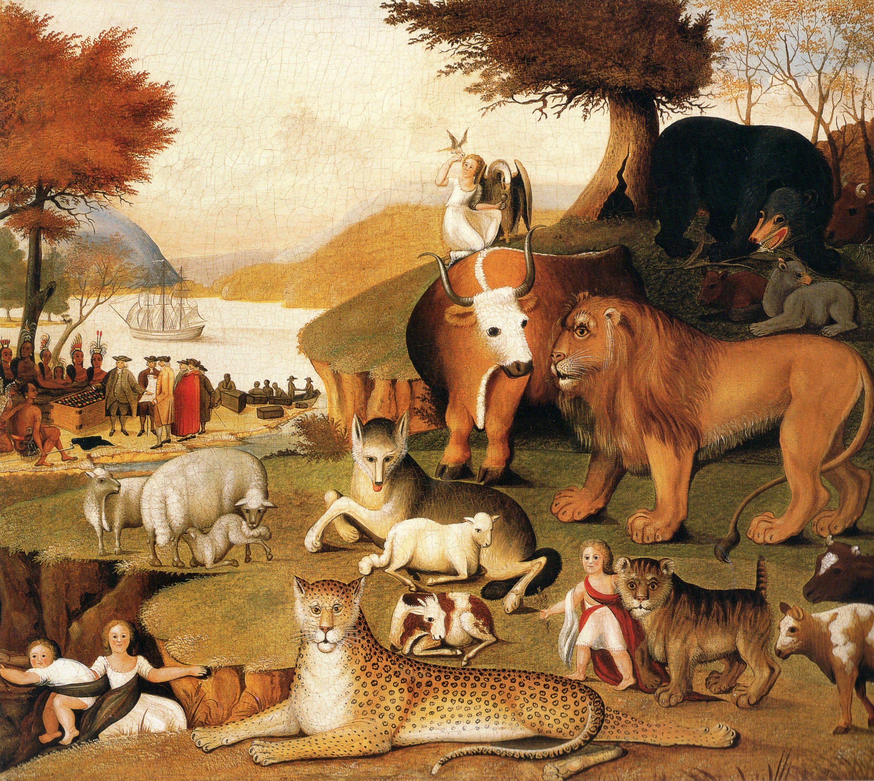 3049x2724 The Peaceable Kingdoms Of Edward Hicks Art Amp Theology - Peaceable Kingdom Painting