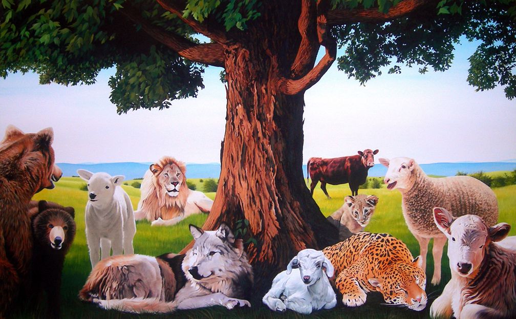 1008x623 Peaceable Kingdom Painting Peaceable Kingdoms - Peaceable Kingdom Painting