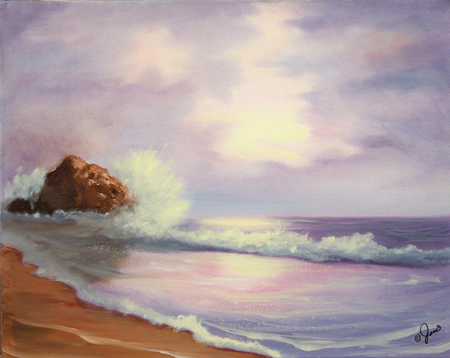 900x717 Peaceful Sea Painting By Joni Mcpherson - Peaceful Painting