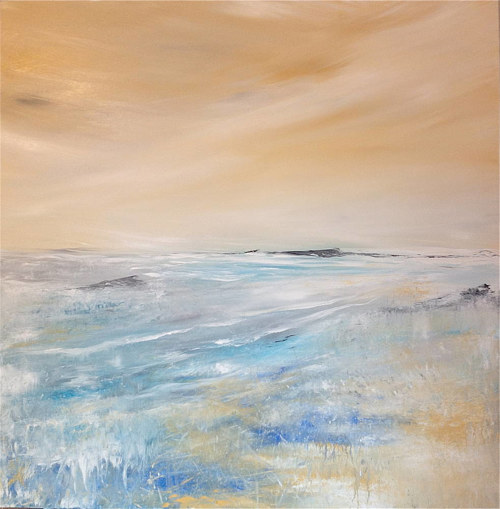 500x509 Peaceful And Subdued Paintings By Marion Krahn - Peaceful Painting