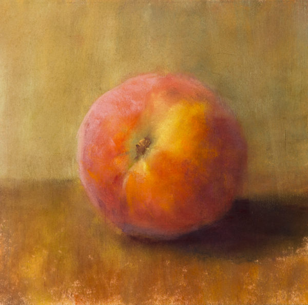 600x594 Painting Pastel Peaches - Peach Painting
