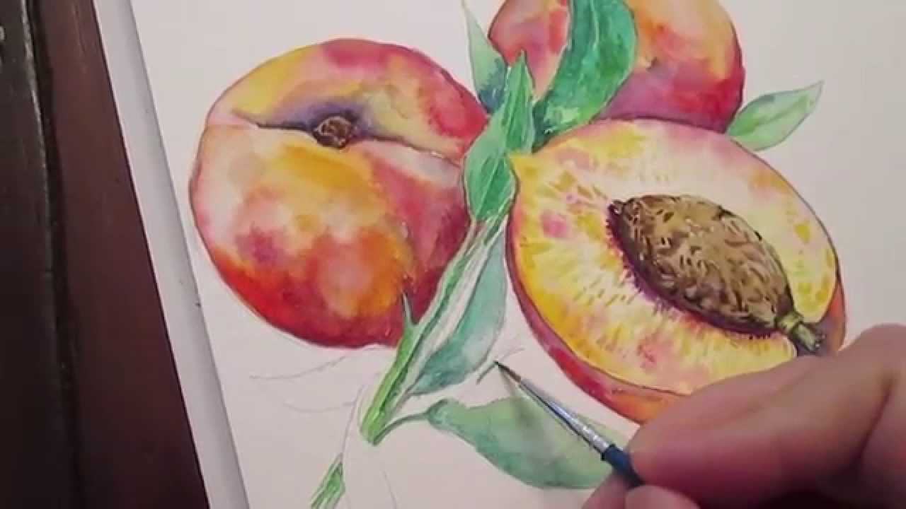 1280x720 Painting Peaches - Peach Painting