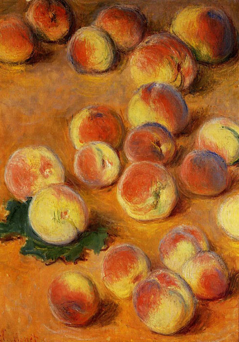 490x700 Peaches , 1883 - Peach Painting