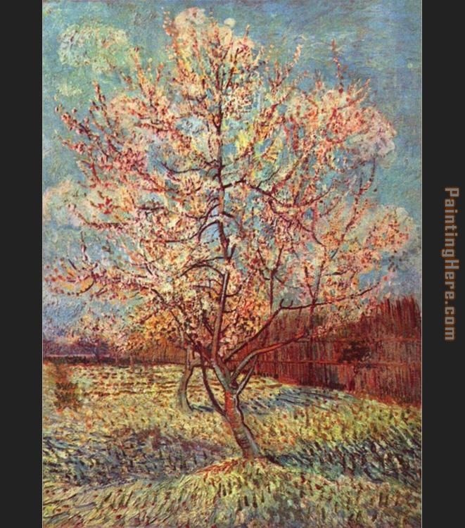 661x750 Vincent Van Gogh Peach Tree In Bloom Painting Anysize 50% Off - Peach Tree Painting