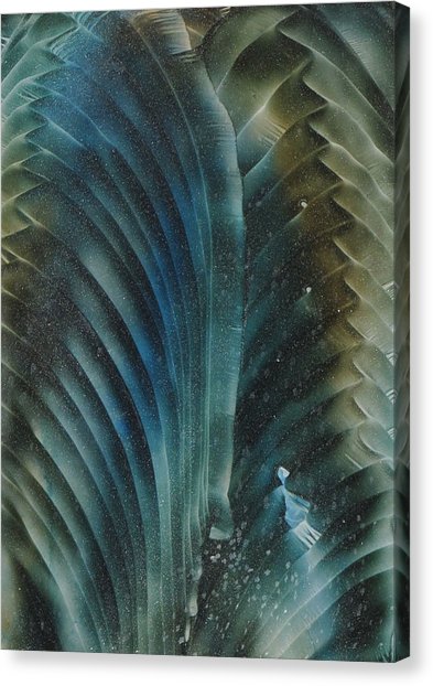 393x622 Peacock Feather Painting By Gina Reynolds - Peacock Feather Canvas Painting