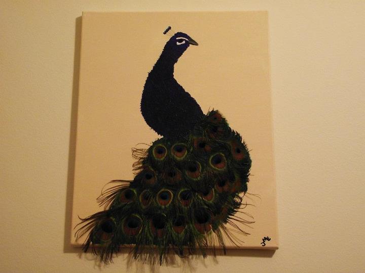 720x540 Ms.jme's Paintings - Peacock Feather Painting Acrylic