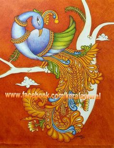 Peacock Mural Painting at PaintingValley.com | Explore collection of ...