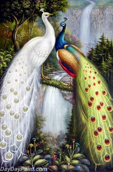430x650 Peacock Oil Paintings 019 - Peacock Oil Painting