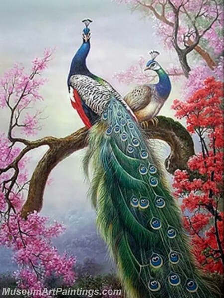 Peacock Oil Painting at PaintingValley.com | Explore collection of ...