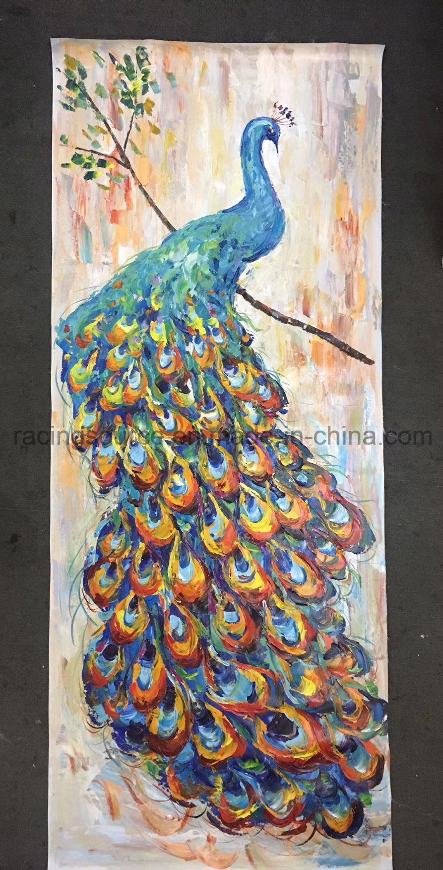 893x1752 China Peacock Canvas Oil Painting Animal Art Painting For Wall - Peacock Oil Painting On Canvas