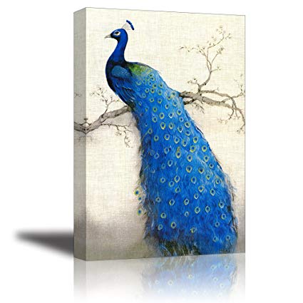 425x425 Peacock Wall Art Decor For Bedroom, Piy Hd Beautiful - Peacock Oil Painting On Canvas