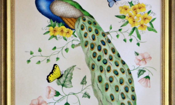 570x342 Peacock Painting Archives - Peacock Painting