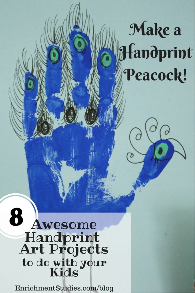 683x1024 Paint A Handprint Peacock With Your Kids - Peacock Painting For Kids