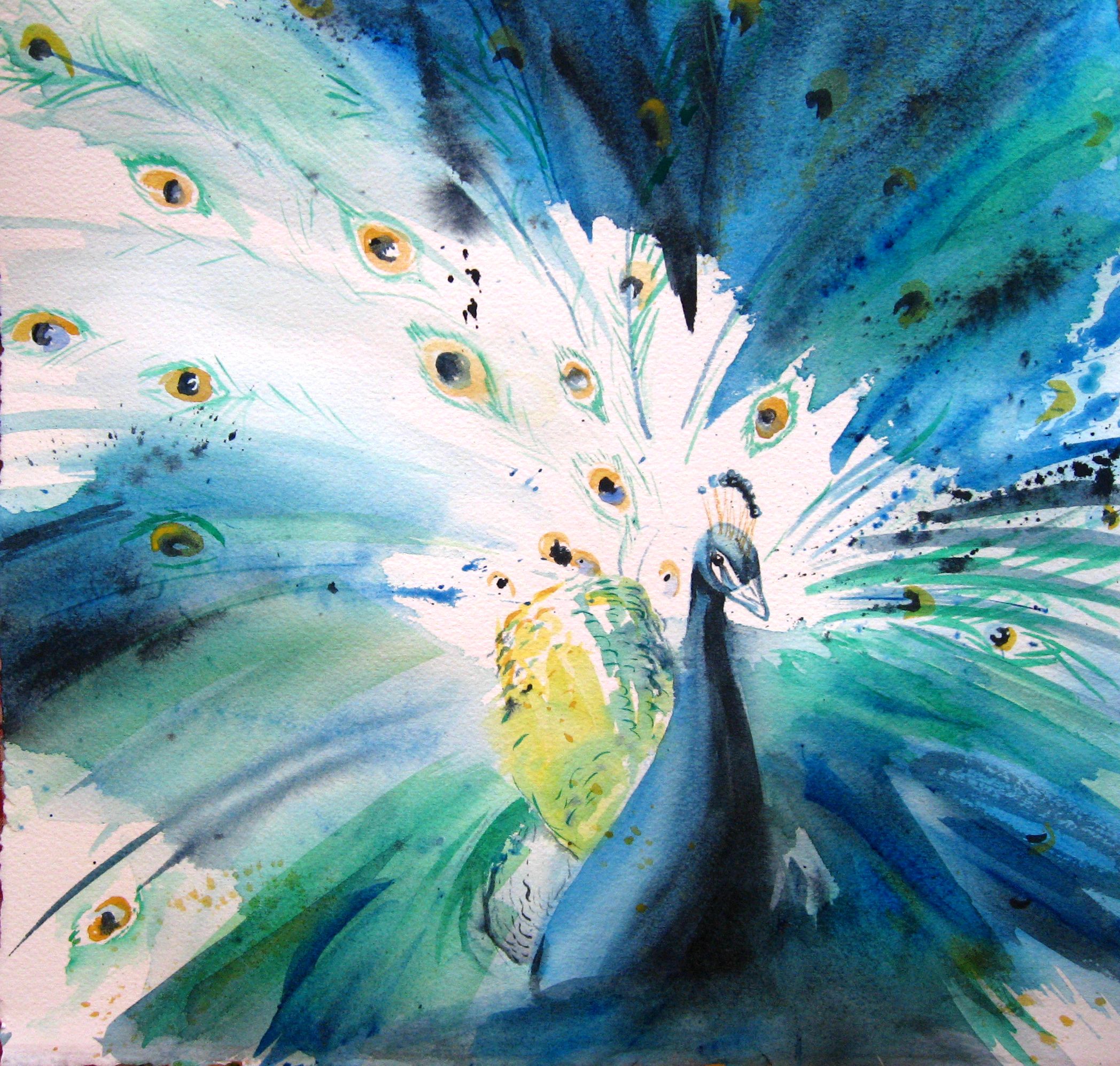 2096x1996 Peacock Watercolor Home Decor That I Love Peacocks - Peacock Painting Watercolor