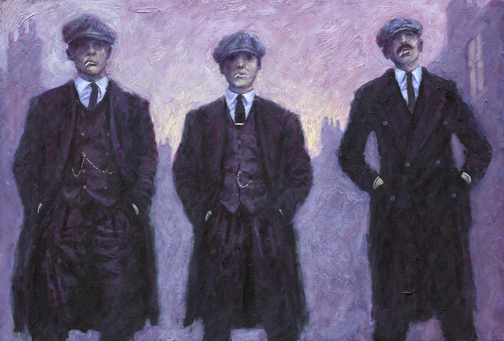 1915x1295 Peaky Blinders (Mounted) - Peaky Blinders Painting