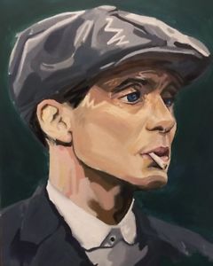 240x300 Peaky Blinders Painting Tommy Shelby Oil Original Birmingham Based - Peaky Blinders Painting