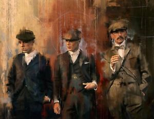 300x233 Peaky Blinders Wall Art Canvas Solid Frame X Oil Style - Peaky Blinders Painting