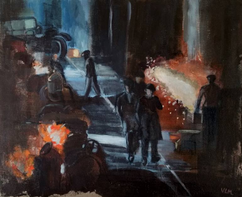 770x628 Saatchi Art Peaky Blinders Drawing By Le Meur - Peaky Blinders Painting