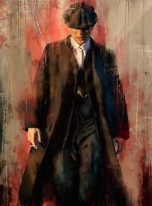 222x300 Tommy Shelby Peaky Blinders Wall Art Canvas X Solid Frame - Peaky Blinders Painting