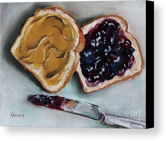 678x575 Peanut Butter And Jelly Canvas Print Canvas Art By Kristine Kainer - Peanut Painting