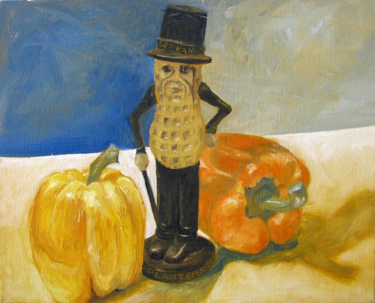 770x622 Saatchi Art Mr. Peanut Painting By Nanci Schrieber Smith - Peanut Painting