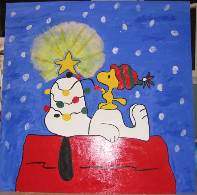 640x631 10 Best Stained Glass Characters Images On Stained - Peanuts Christmas Painting