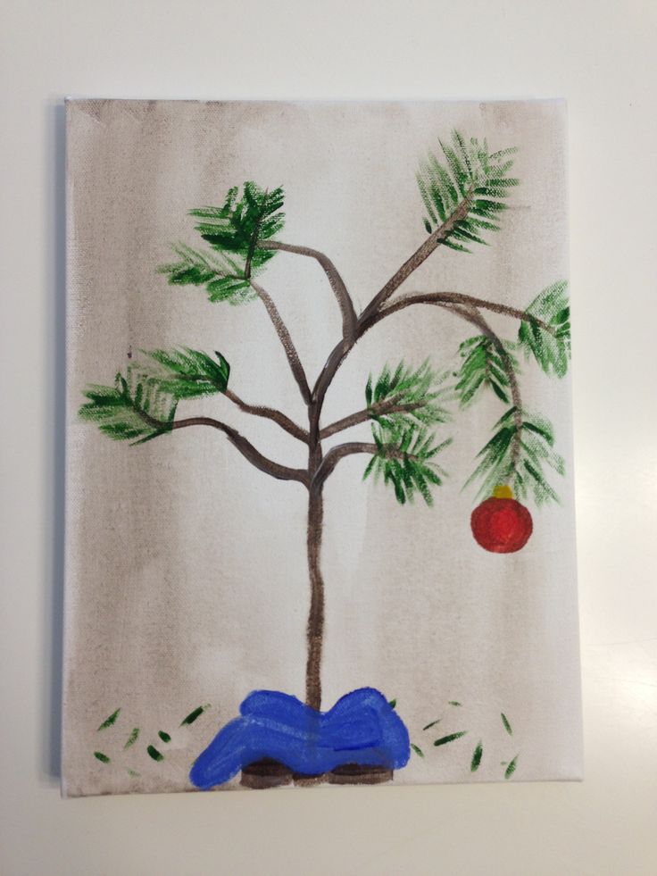 736x981 Charlie Brown Christmas Tree Poster Fun For Christmas - Peanuts Christmas Painting