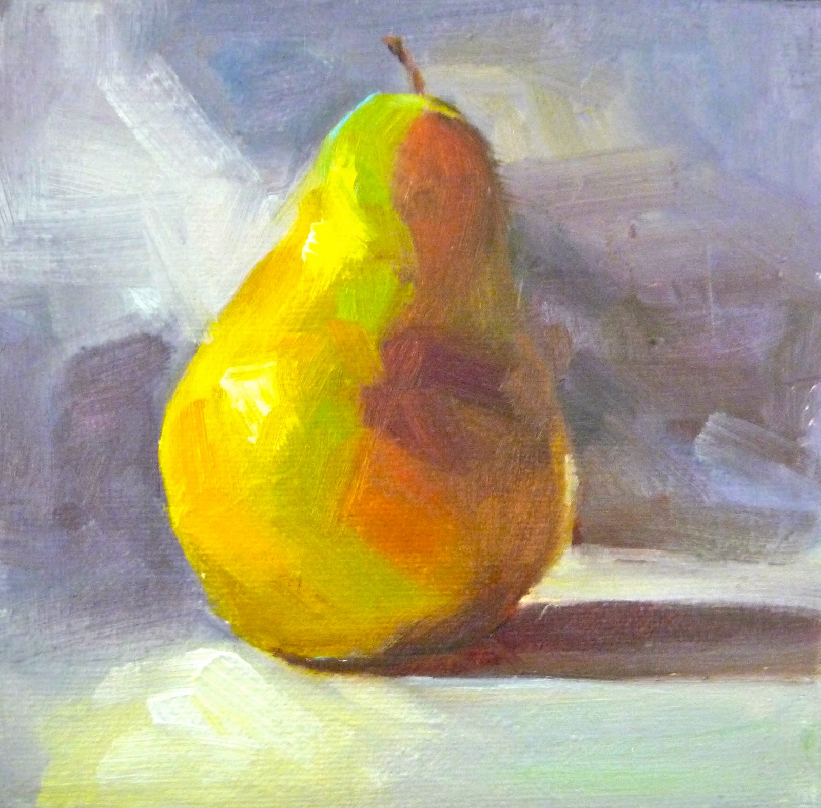 1600x1575 Pear Painting A Day Small Masterpieces By Tina Wassel Keck - Pear Oil Painting