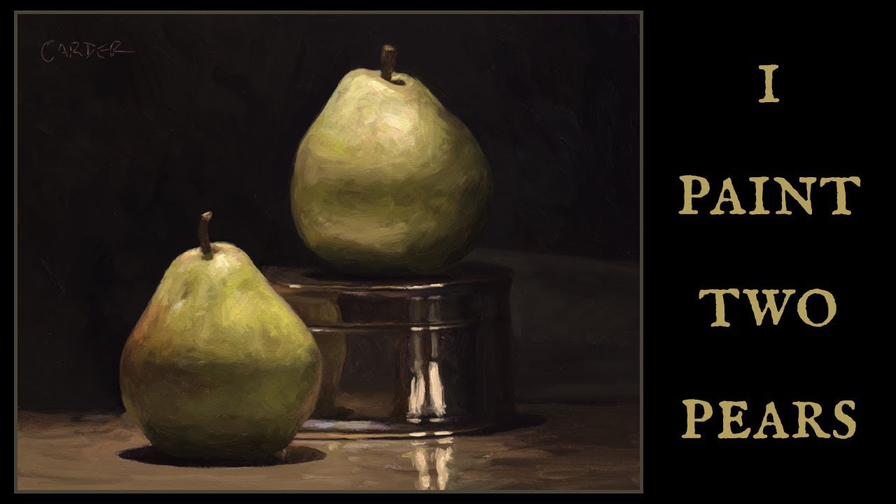 1280x720 I Paint Two Pears With Oil Paint - Pear Oil Painting