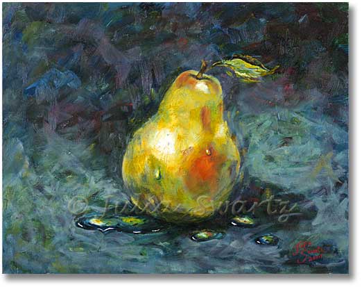 522x413 Julia Swartz Fine Art Gallery Pear Ii Oil Painting - Pear Oil Painting