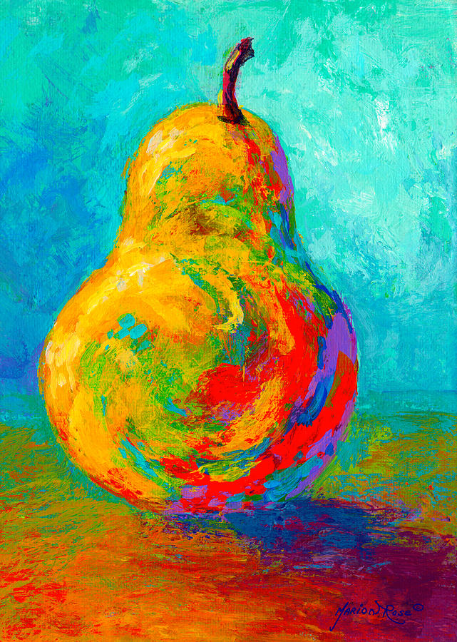 641x900 Pear I Painting By Marion Rose - Pear Painting