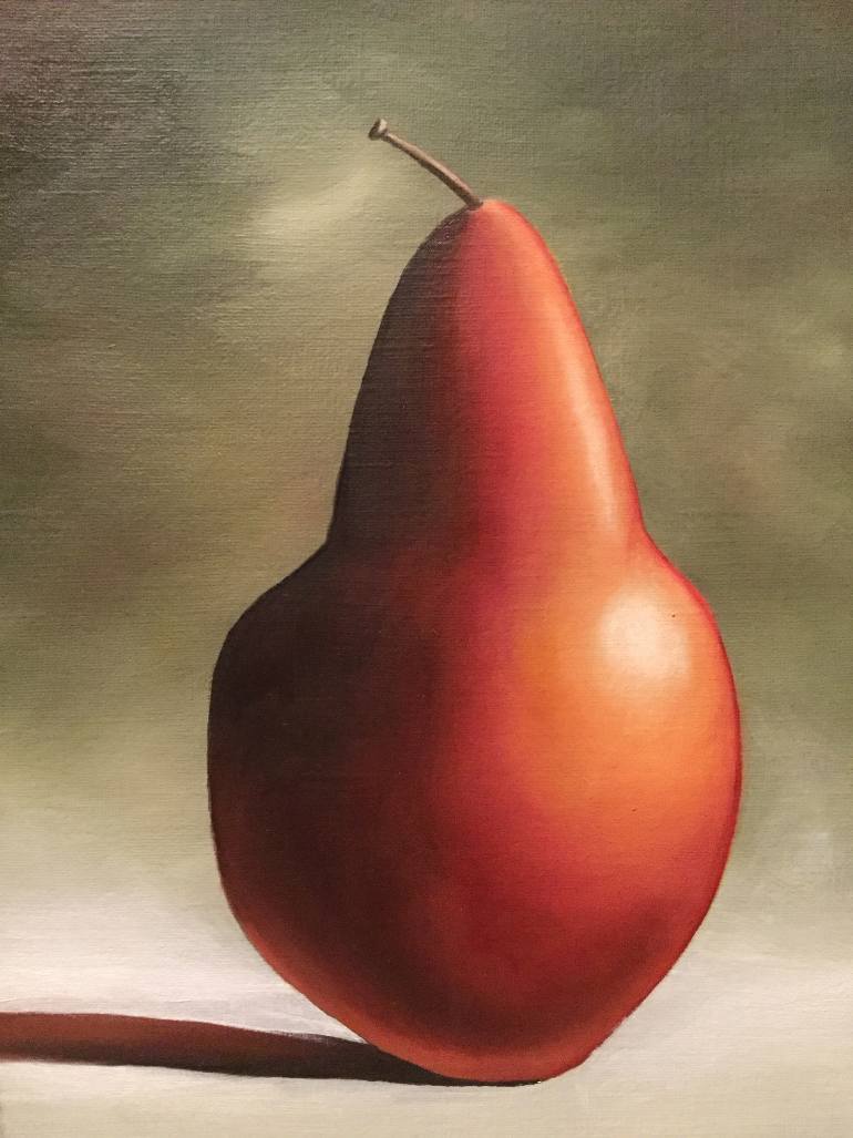 770x1027 Saatchi Art Giant Pear Painting By Coralie Smith - Pear Painting
