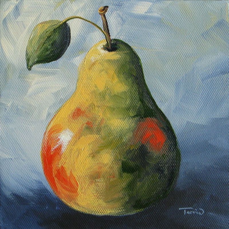 800x800 Single Small Pear By Torrie Smiley Stephanie Allison - Pear Painting