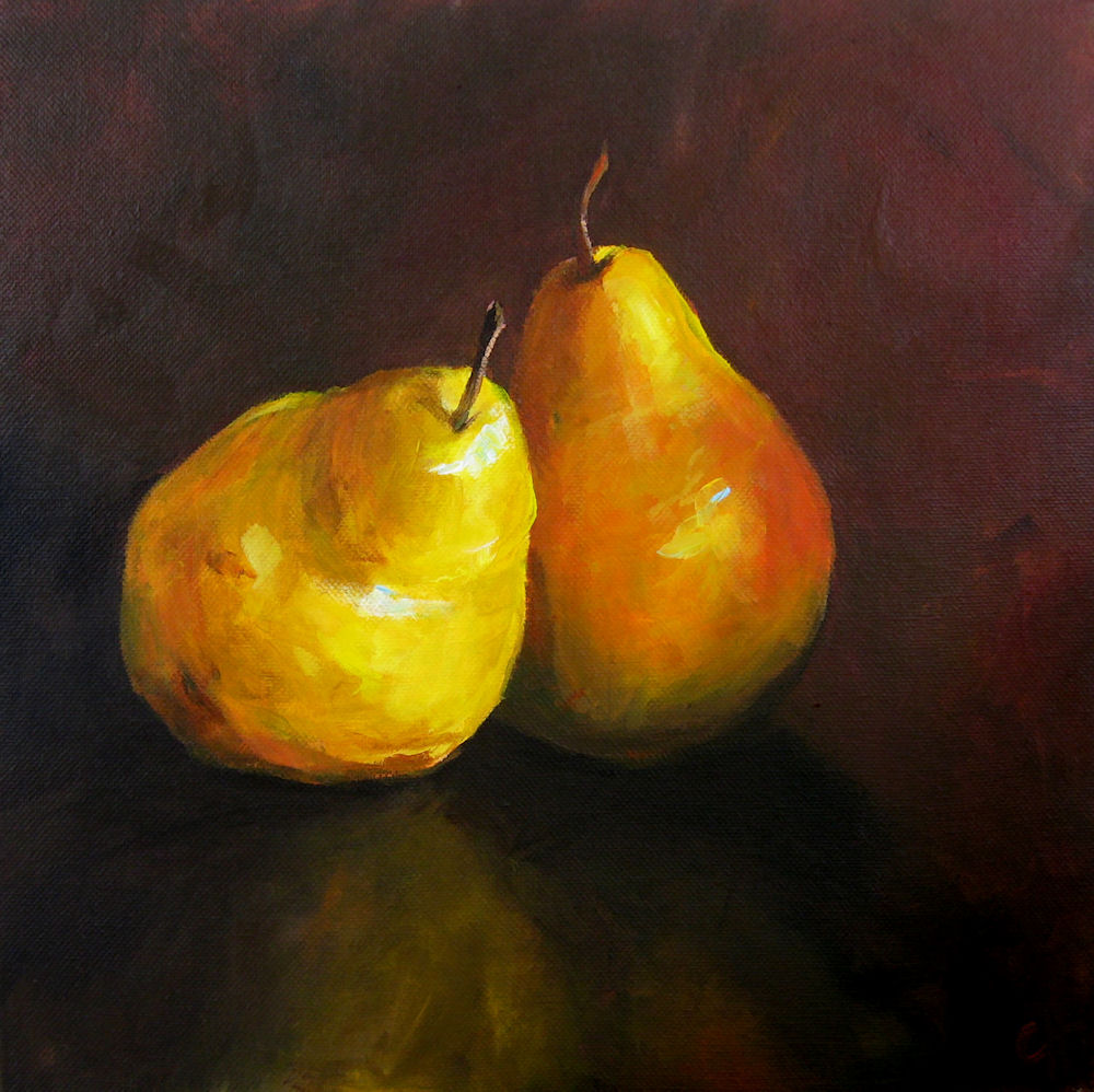 1000x998 Pear Painting Cari Humphry - Pear Painting
