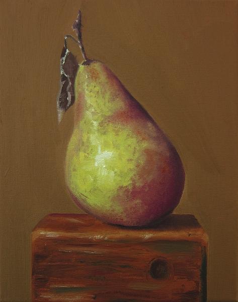 473x600 Pear Still Life Painting By Brian Duey - Pear Still Life Painting