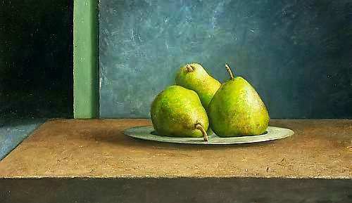 500x289 Still Life With Pears - Pear Still Life Painting