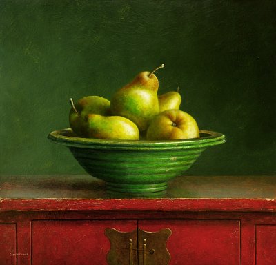 400x384 Still Life With Pears By Josvanr - Pear Still Life Painting