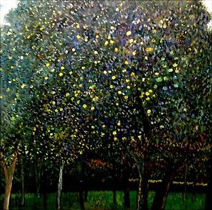 300x296 Quality Hand Painted Oil Painting, Gustav Klimt Pear Tree Repro Ii - Pear Tree Painting