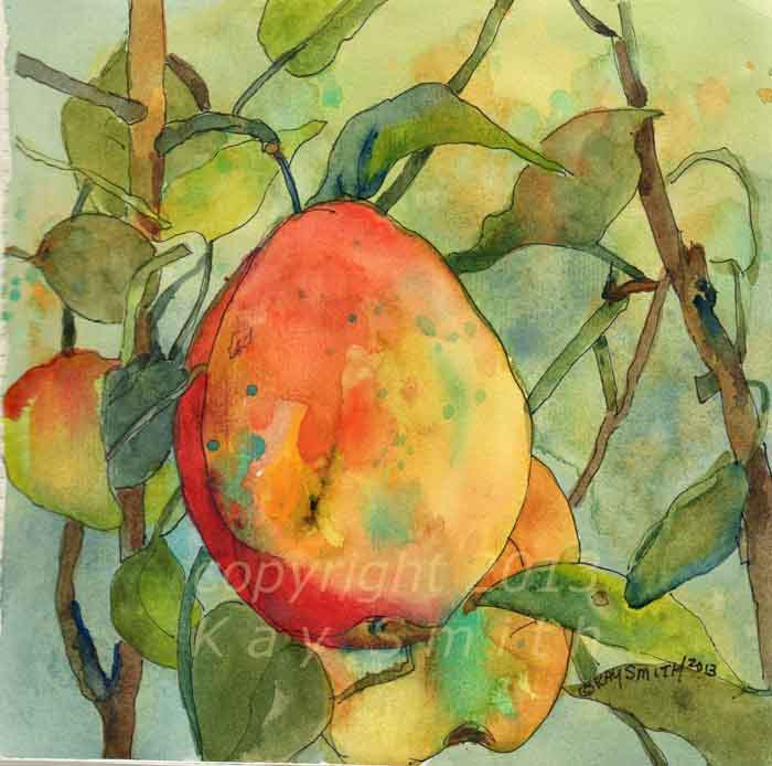700x694 Kaysmithbrushworks Pear Tree - Pear Tree Painting