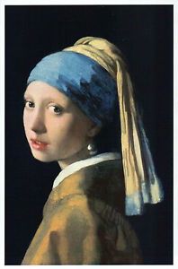 198x300 Girl With A Pearl Earring By J. Vermeer, Classic Art Painting - Pearl Earring Painting