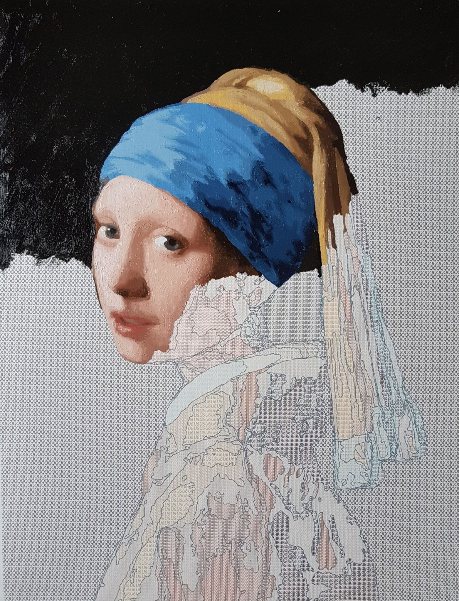 1563x2048 Oil Painting Kit - Pearl Earring Painting