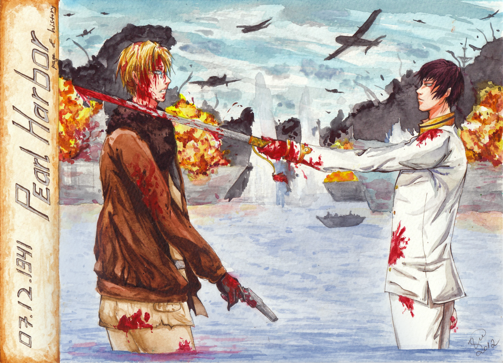 1024x738 Pearl Harbor By Oc Artist Kat - Pearl Harbor Painting