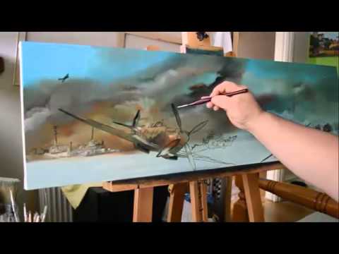 480x360 Attack On Pearl Harbor Oil Painting - Pearl Harbor Painting
