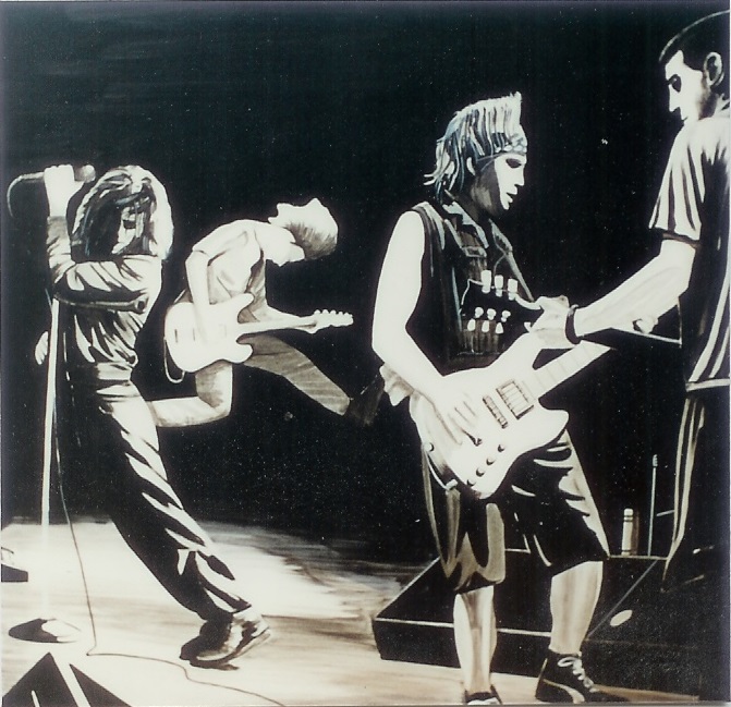 671x649 Photo Gallery - Pearl Jam Painting