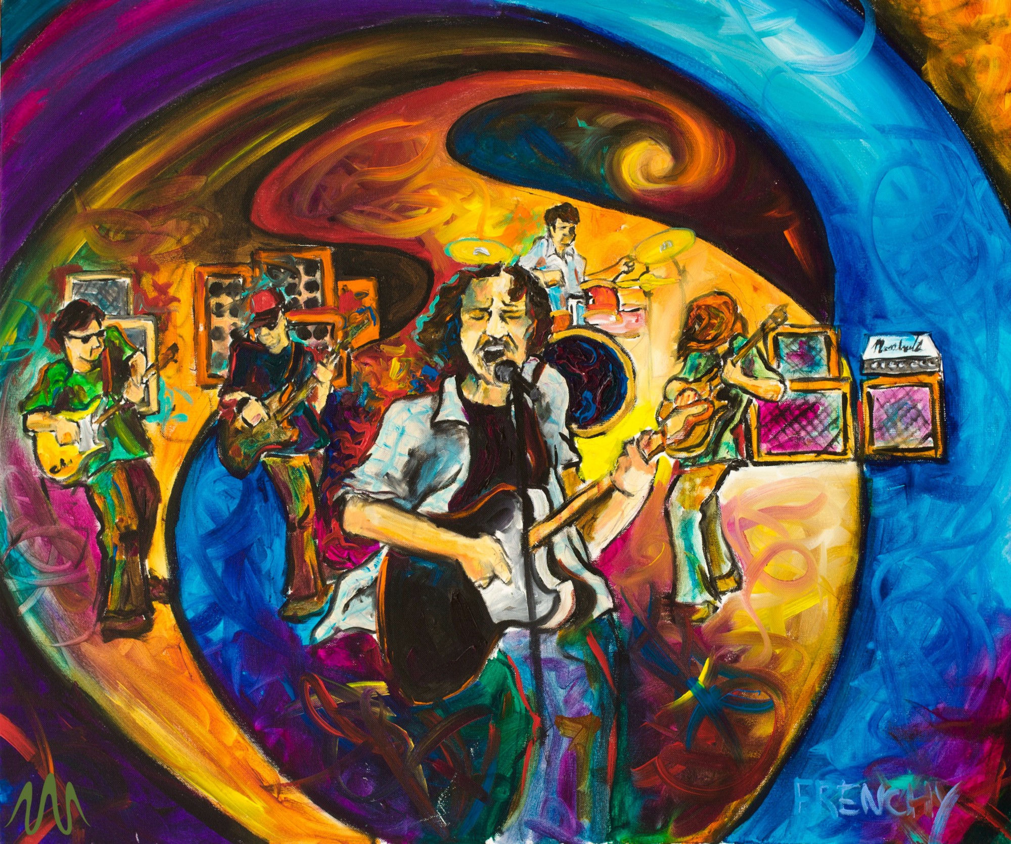 2000x1670 The Inspiration Of Pearl Jam In 10 Stunning Lyrics Artist Waves - Pearl Jam Painting