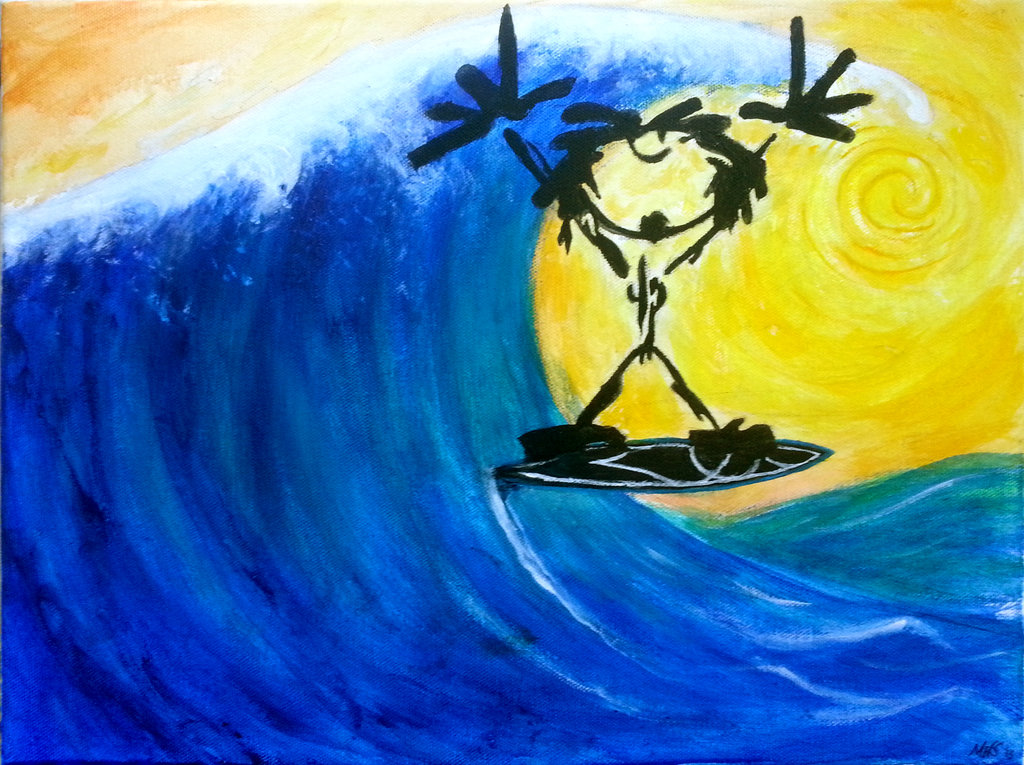 1024x765 Hang Ten Pearl Jam Gift Piece By Viperxmns - Pearl Jam Painting