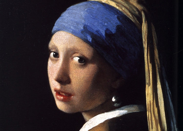 590x421 Vermeer's Daughter Was The Girl With The Pearl Earring And Painted - Pearl Necklace Painting